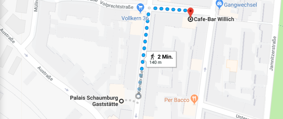 Vom Salon Regin bis Palais Schaumburg in Gostenhof ist es nicht weit.