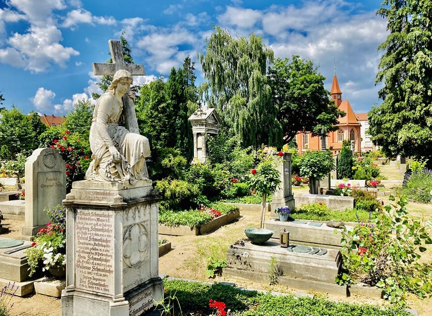 Der St. Johannis Friedhof in Nürnberg.