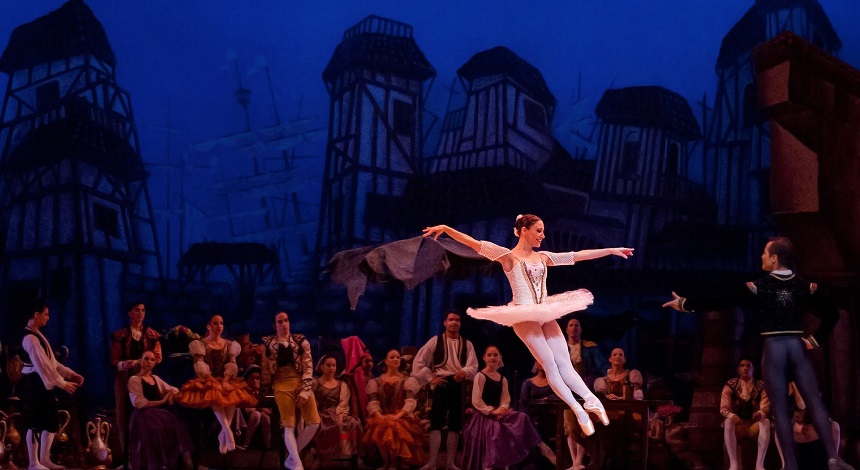 Ein Ballett in der Oper von Nürnberg. 