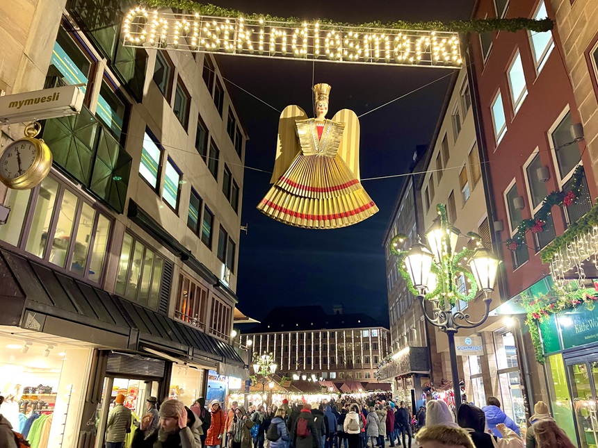 Der berühmte Nürnberger Christkindlesmarkt.