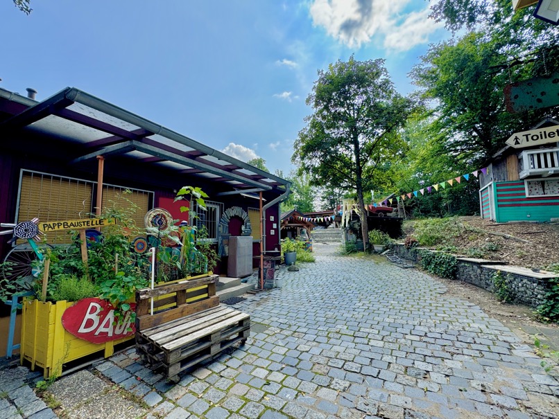 Der Bauspielplatz Baui in Langwasser in Nürnberg.