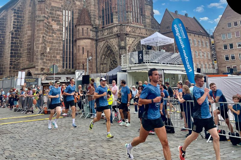 Der Zieleinlauf vom Nürnberger Stadtlauf.